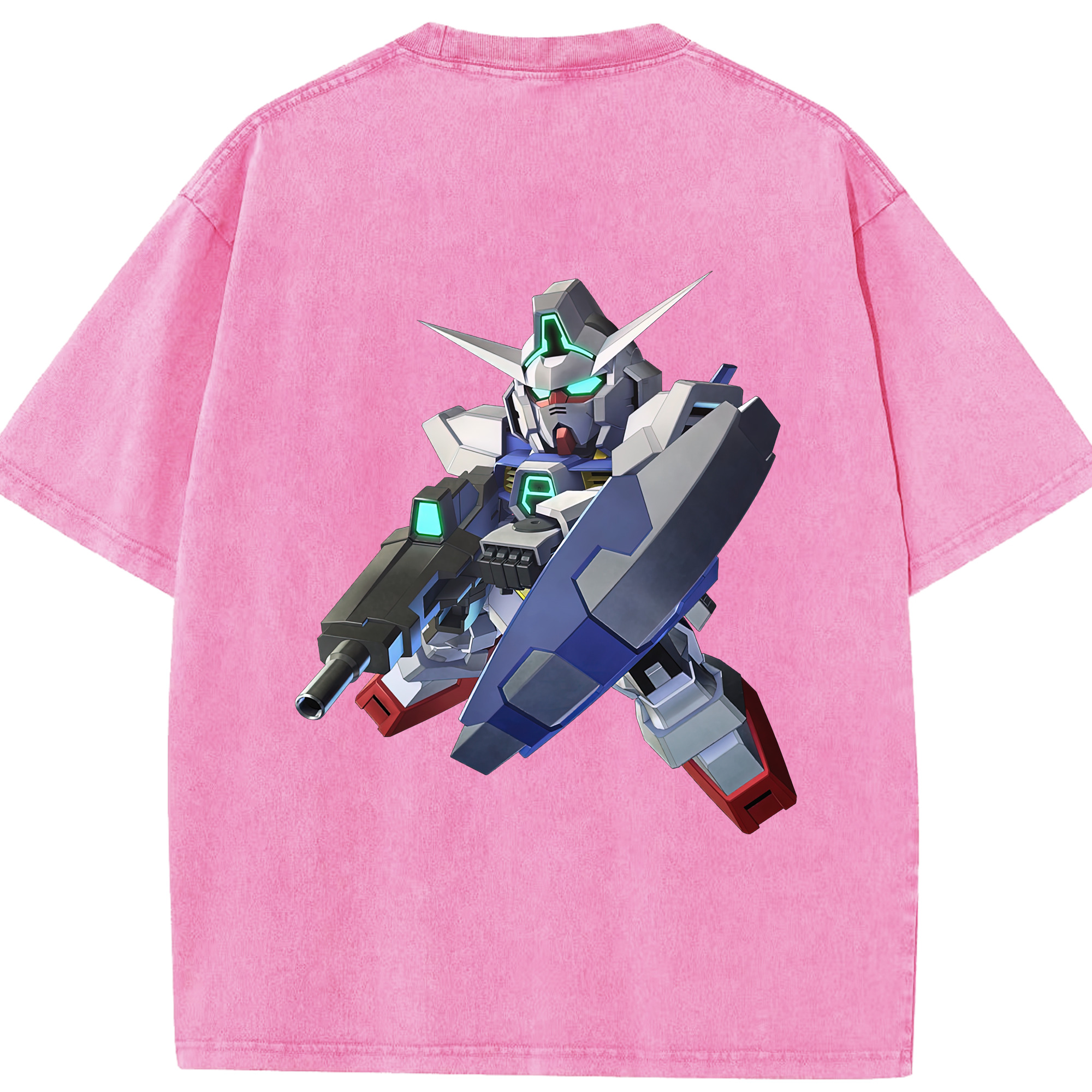 （画像用） 機動戦士ガンダム Mobile Suit Gundam 綿100% ヴィンテージ風 半袖Tシャツ（背面プリント）